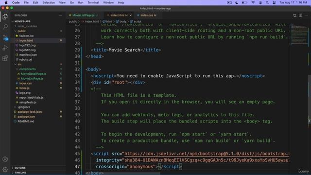 Bootstrap and NavBar - React JS for the Absolute Beginner