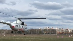 Проверка органов управления вертолета Ми-2