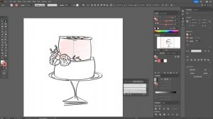 РИСУЕМ ПРАЗДНИЧНЫЙ ТОРТ В СТИЛЕ DOODLE (КАРИКАТУРА, ОТ РУКИ). ТРЕНД 2024.