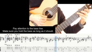 Fly me to the moon,  Guitar tutorial (easy), sheet and Tab