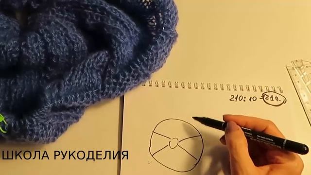 СВИТЕР ИЗ МОХЕРА НА ВСЕ РАЗМЕРЫ БЕЗ РАССЧЕТОВ,БЕЗ ШВОВ,С КРУГЛОЙ КОКЕТКОЙ.ВЯЗАНИЕ СВЕРХУ ВНИЗ. смотреть онлайн