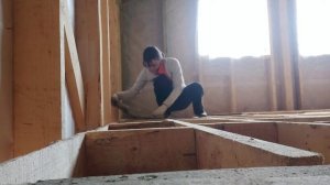 Утепляем пол на 2 этаже. Строительство дома