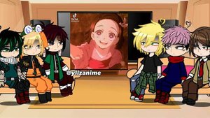 “CHARACTERS REACTING TO TANJIRO!” | – ❤️(GC) ;; 1/6❤️(Kamado Tanjiro)