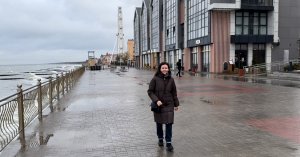 Утреннее Балтийское море. Завтрак в кафе «Бранч на море». Зеленоградск. 30.12.23