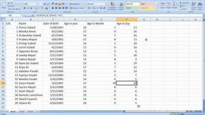 How to calculate Age form Date Of Birth in Excel. | Age Calculator