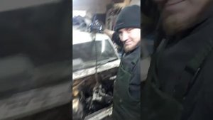 Pajero 2 установка двс .не отрезайте крепление двигателя от рамы.