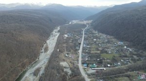 Архыз - Нижняя Ермоловка с верху.