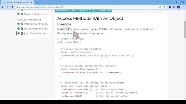 Mastering Java: Unveiling the Ultimate Class Method Guide | COD Crafters | OOP in Java