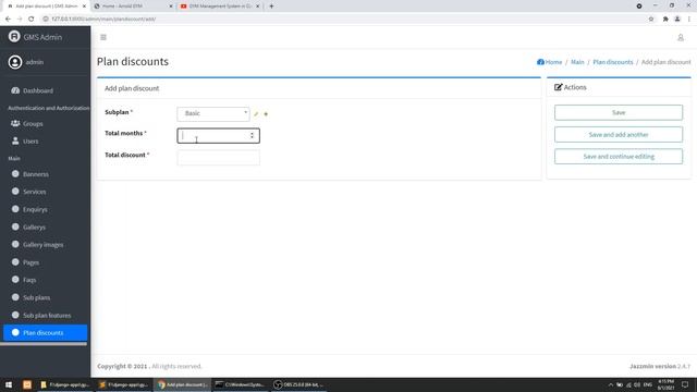 Manage discounts from django admin | Django Full Course: Gym Management System | Django Tutorial #1