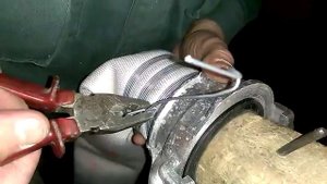 Навязка пожарных рукавов(одним человеком)