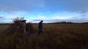 Поход на велосипеде. Мой охотничий шалаш, подготовка к весенней охоте.