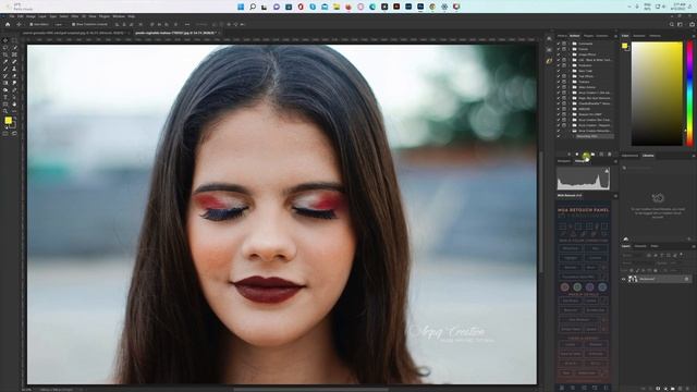 1 Click Skin Retouching Photoshop Actions Free Download 2022 - Photoshop Tutorial । Arzuz Creation