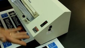 Переплет толстого бухгалтерского документа на OPUS MB300 el-office - с автоматическим обжимом канала