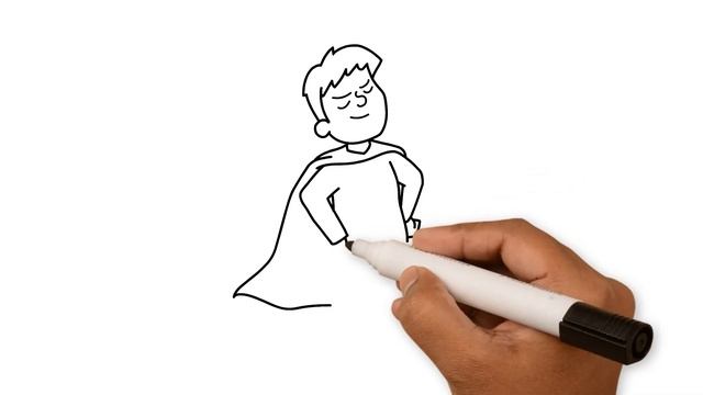 Супергерой.Как нарисовать супергероя / Superhero. How to draw a superhero