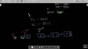 Iteratively reverse linked list | 3 pointer approach