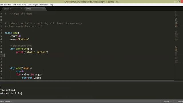 Python classes and objects 26 Nov