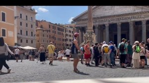 Италия. Прекрасный Рим глазами туристов. Пантеон, площадь Ротондa. Piazza della Rotonda