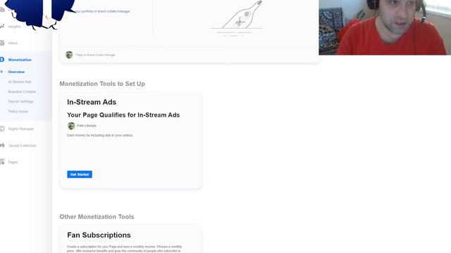 Facebook InStream - подключаем очередную страничку на монетизацию смотреть онлайн
