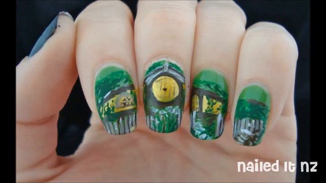 The Hobbit Nail Art Step-By-Step | The Shire смотреть онлайн
