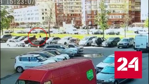 Момент конфликта со стрельбой в Петербурге попал на видео - Россия 24