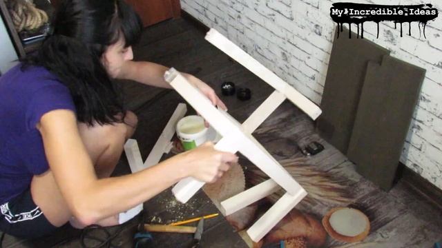 Стул-стремянка из IKEA за 5$ своими руками