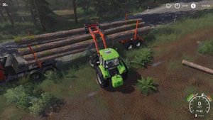 FS 19 - Пилю лес.  Погрузка леса - KALADOR фермер лесоруб # 38