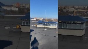 Молниезащита на крыше многоэтажки