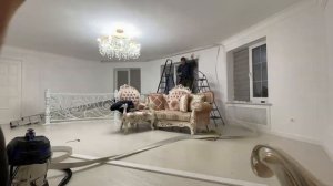 как быстро установить карниз для штор на эркер