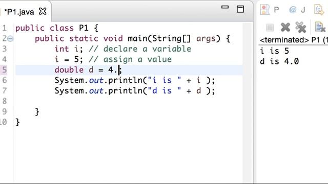 Java Lesson 6 - Type casting among primitive data type (double int) - 1 смотреть онлайн