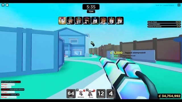 Tagging players from all guns ♾️ (Roblox Big Paintball) смотреть онлайн