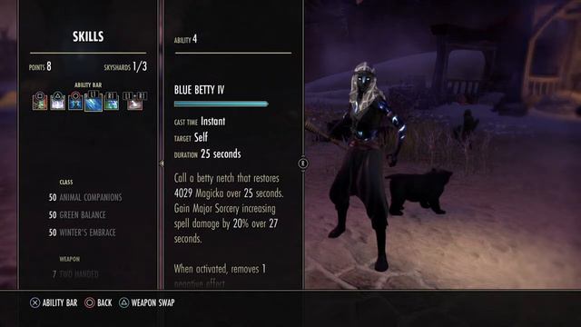 Magicka Warden build for Veteran maelstrom Arena Morrowind
