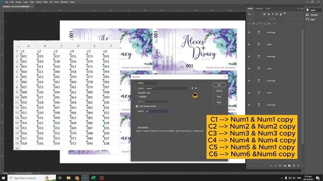 Optimized Making of Series/Sequential Number using Photoshop ( No more Arrange, Ready to Print) смотреть онлайн