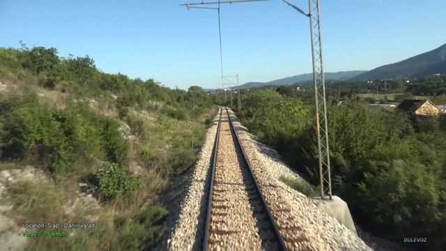 4K CABVIEW Niksic - Podgorica -- 600m altitude change -- through 12 tunnels from mountains to plane смотреть онлайн