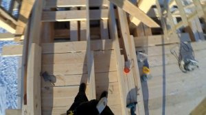 Установка стропил. Двускатная крыша своими руками.