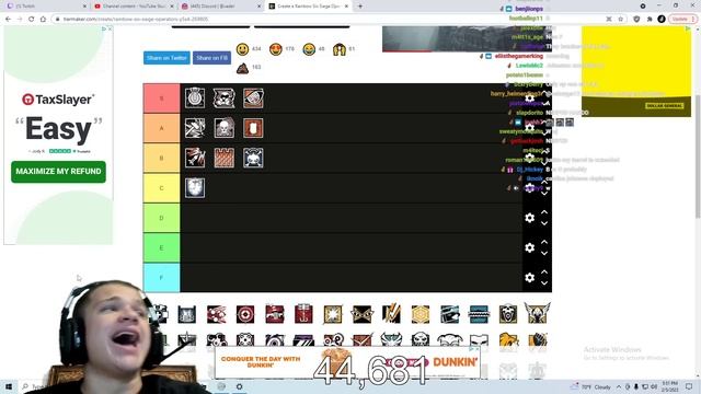 Ranking Every Operator in Rainbow Six Siege... смотреть онлайн