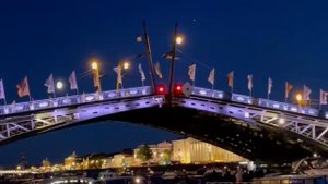 Мосты Санкт Петербурга 2022. Развод Дворцового моста.
