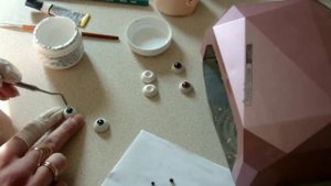 Глаза из полимерной глины для куклы БЖД