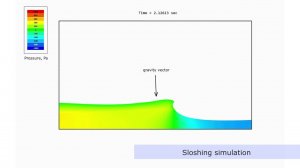 Sloshing simulation in FlowVision