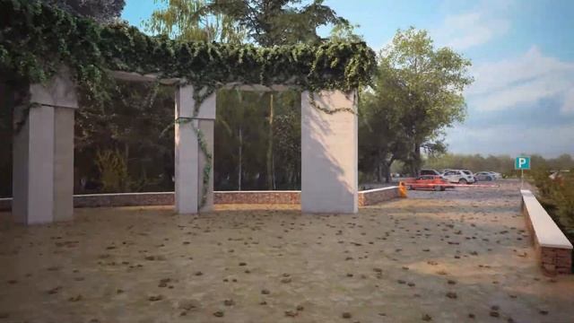 Рендер Вход в Ботанический сад смотреть онлайн