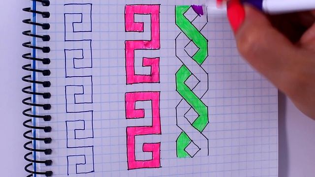 УЗОРЫ по клеточкам для ЛД Ч.5 (ЛИЧНОГО ДНЕВНИКА) смотреть онлайн