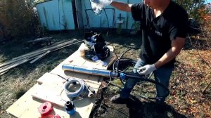 Установка насоса в Скважину. Прокачка старой 10 летней скважины.