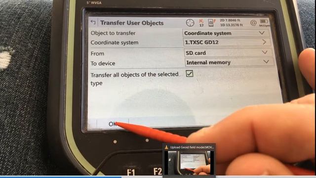 How to Upload a Geoid Field field to Leica CS20 and attached to Coordinate System смотреть онлайн