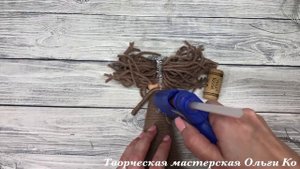 Как сделать ангела из картона и ниток. / Christmas angel ?
