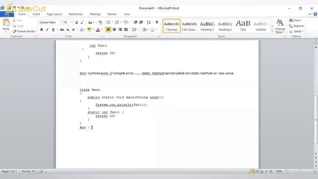 java output formatting solution //java output program//java tutorial// java class x //