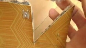 Укладка линолеума,в углах Как сделать невидимый шов в углах.