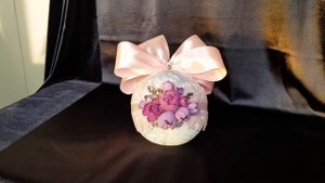 Новогодние шары из бархата своими руками . Decorazioni natalizie,addobbi fatte a mano con velluto.