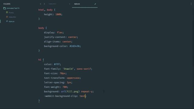 Animated Text Fill Effect in Only HTML & CSS | CSS3 Animations