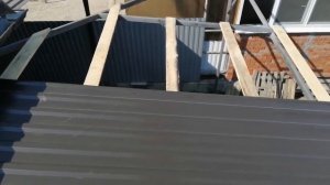 Навес из профильного листа.