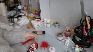 DIY Щелкунчик из картона и ваты (4 часть)