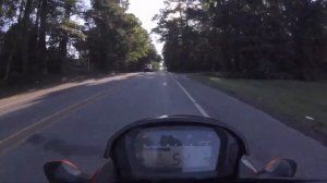 Cruising around on Honda CTX 700.